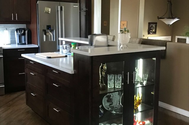 Espresso Project with two tier Island