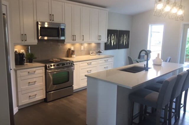 Pearl White Kitchen and bathrooms project