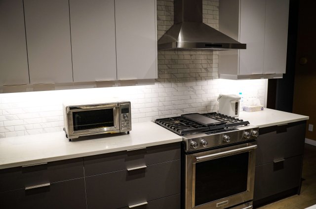 New color (Matt White and Grey) two tone kitchen with Island