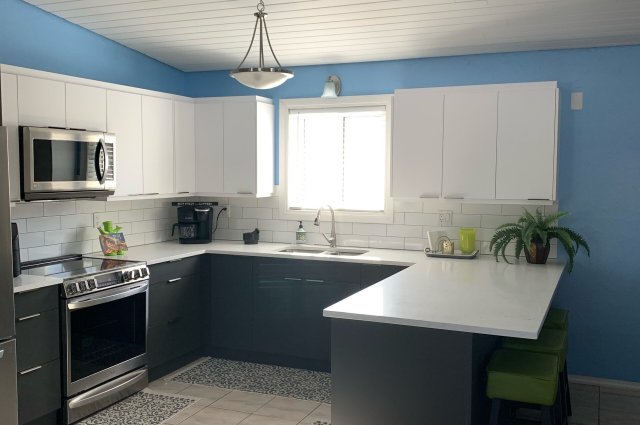 Matte White and Matte Grey Kitchen(Before & After)